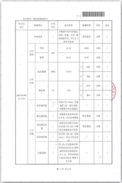 安徽出厂检测报告